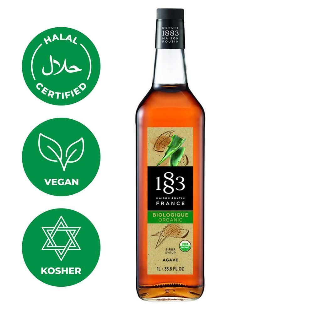 Сироп 1883 Maison Routin Органическая агава (Agave Organic), 1 л, стекло