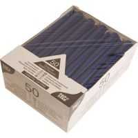Свечи Pap Star синие, 25*2,5 см, парафин со стеарином, 50 шт