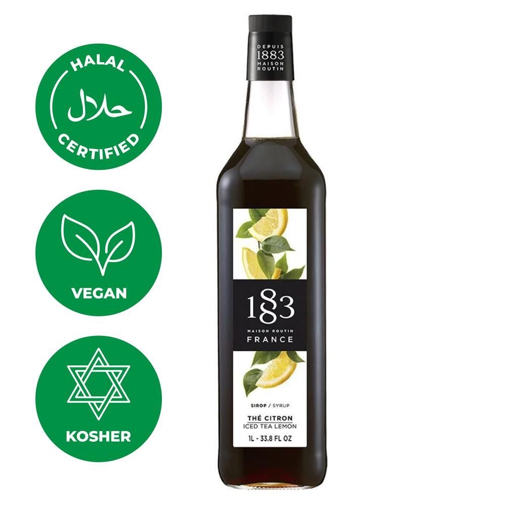 Сироп 1883 Maison Routin Холодный чай с лимоном (Iced Tea Lemon), 1 л, стекло