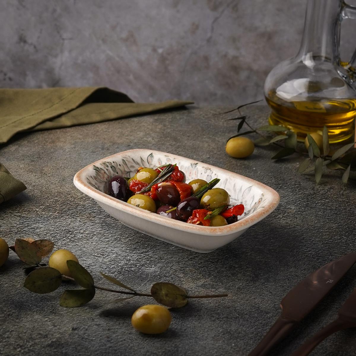 Салатник,блюдо для закусок 14 cм (14*9.5 см),фарфор,серия "Oliva", By Bone