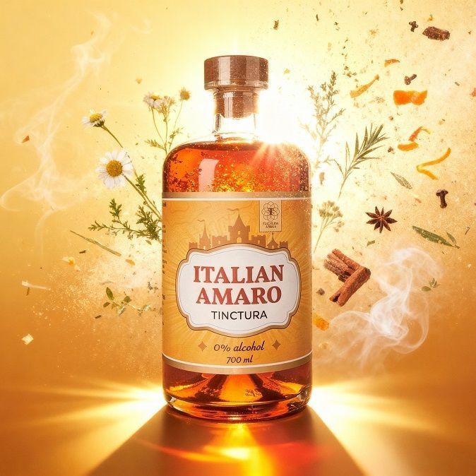 Напиток безалкогольный - ITALIAN AMARO, бренд "Tinctura Anima", 700 мл.