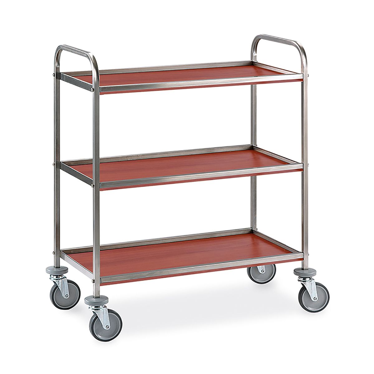 Тележка сервировочная,нержавеющая сталь 76*51*81 см.  P.L.--Hotelware