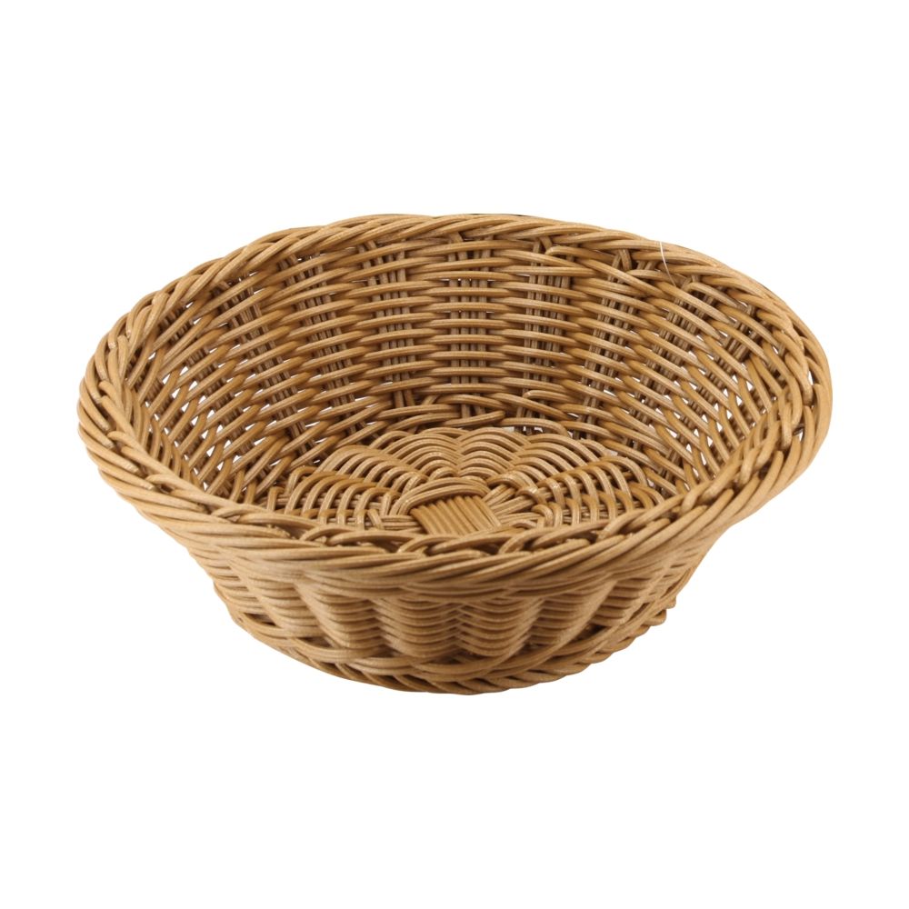Хлебница плетен.ротанг коричн..круглая d=18.5.h 7.5см SUNNEX