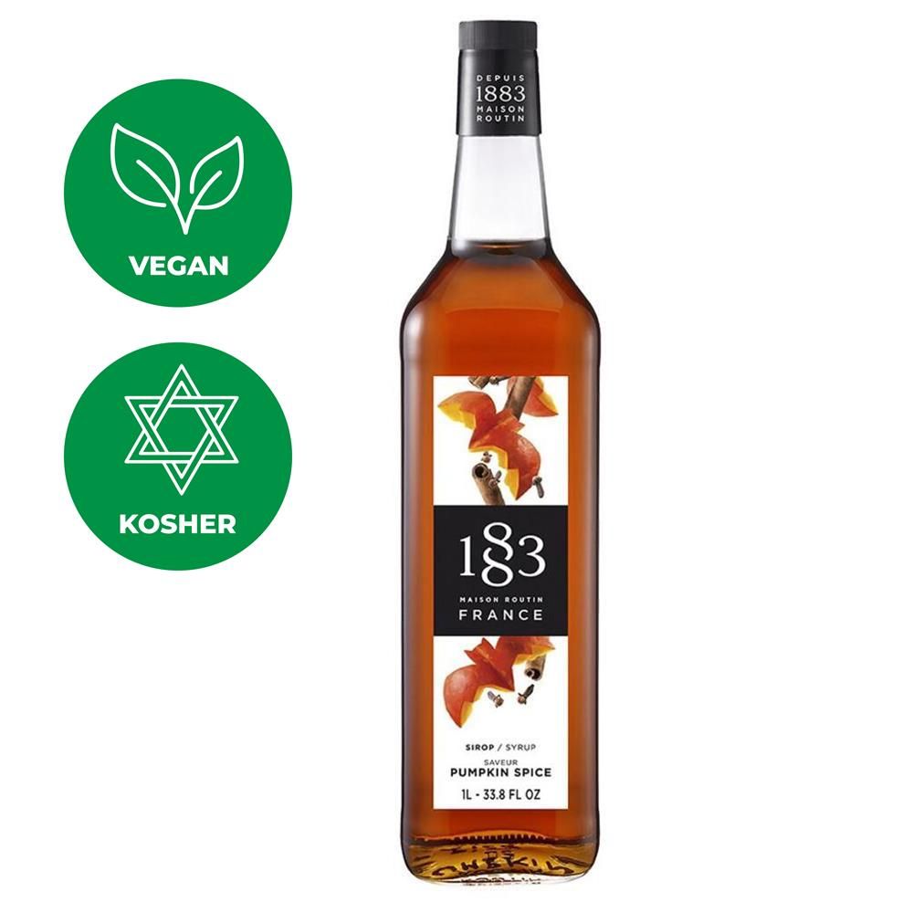 Сироп 1883 Maison Routin Пряная тыква (5861 Pumpkin Spice), 1 л, стекло