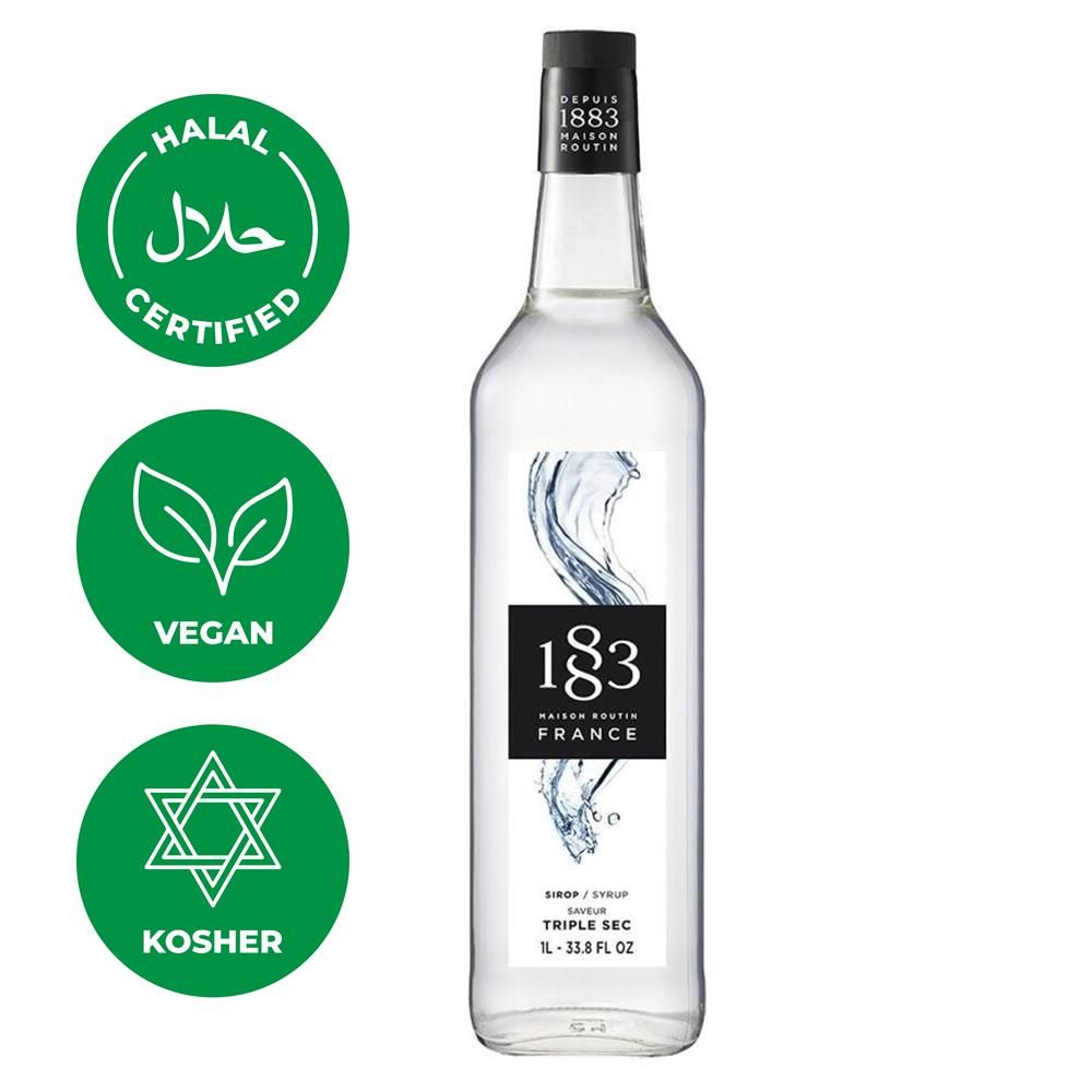 Сироп 1883 Maison Routin Трипл Сек (Triple Sec), 1 л, стекло