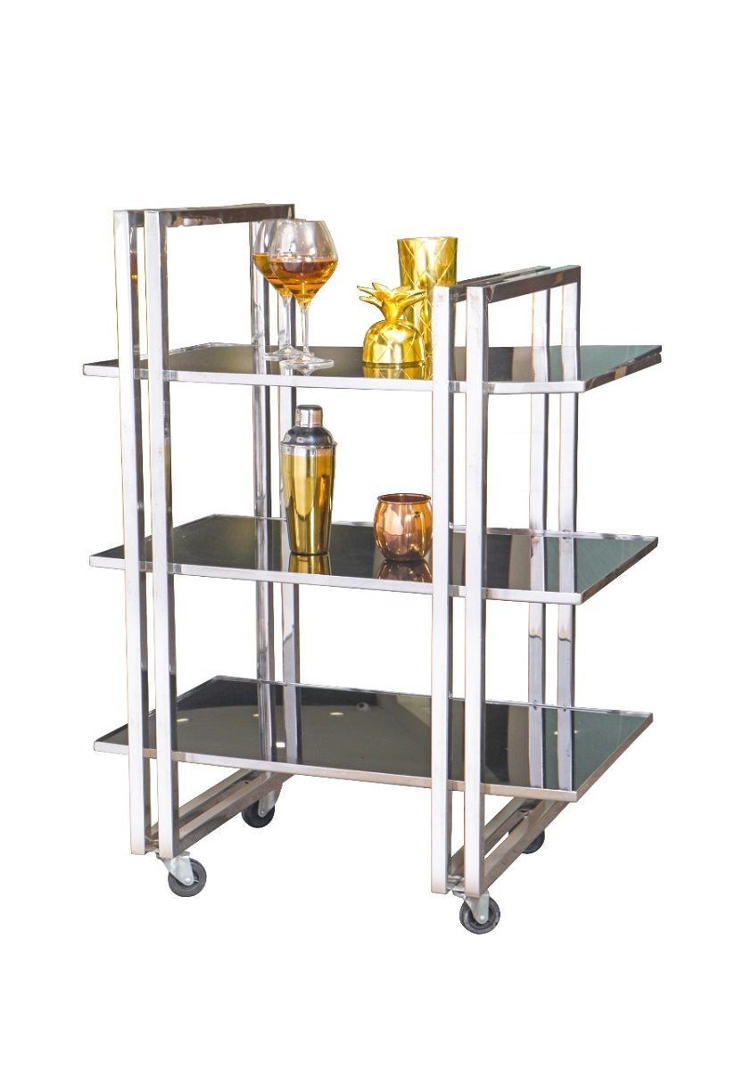 Тележка сервировочная,нержавеющая сталь 80*50*113 см.  P.L.--Hotelware