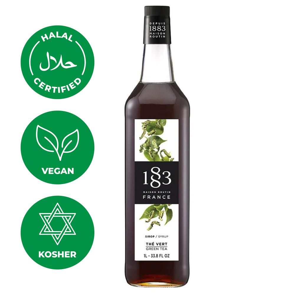 Сироп 1883 Maison Routin Зеленый чай (Green Tea), 1 л, стекло