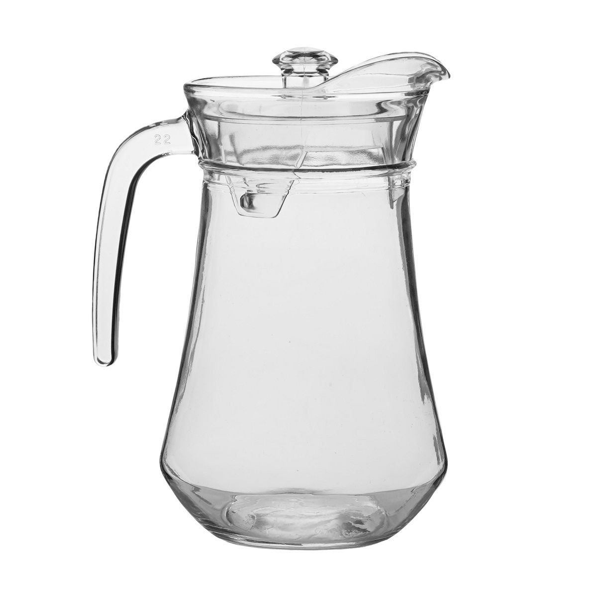 Кувшин с крышкой "Bistro" 1.1л ,стекло, P.L. - BarWare